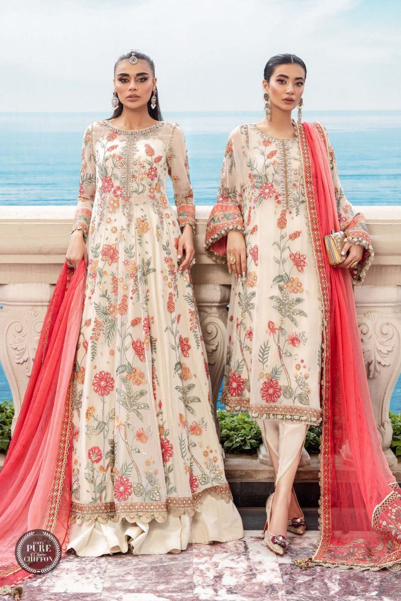 Maria B Chiffon MPC-23-106 Cloud White