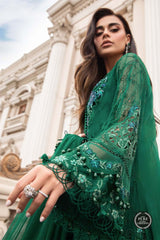 Maria B Chiffon Emerald Green MPC-23-108