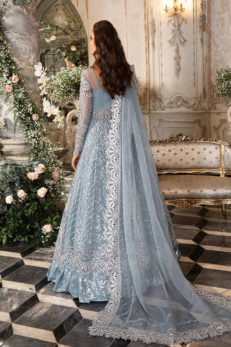 Maria B Mbroidered | Ice Blue BD-2702