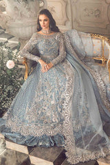Maria B Mbroidered | Ice Blue BD-2702