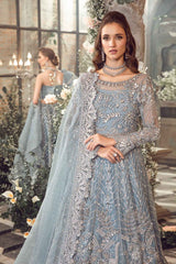 Maria B Mbroidered | Ice Blue BD-2702