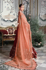 Maria B Mbroidered | Maroon BD-2708