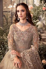 Maria B Mbroidered  | Grey BD-2703
