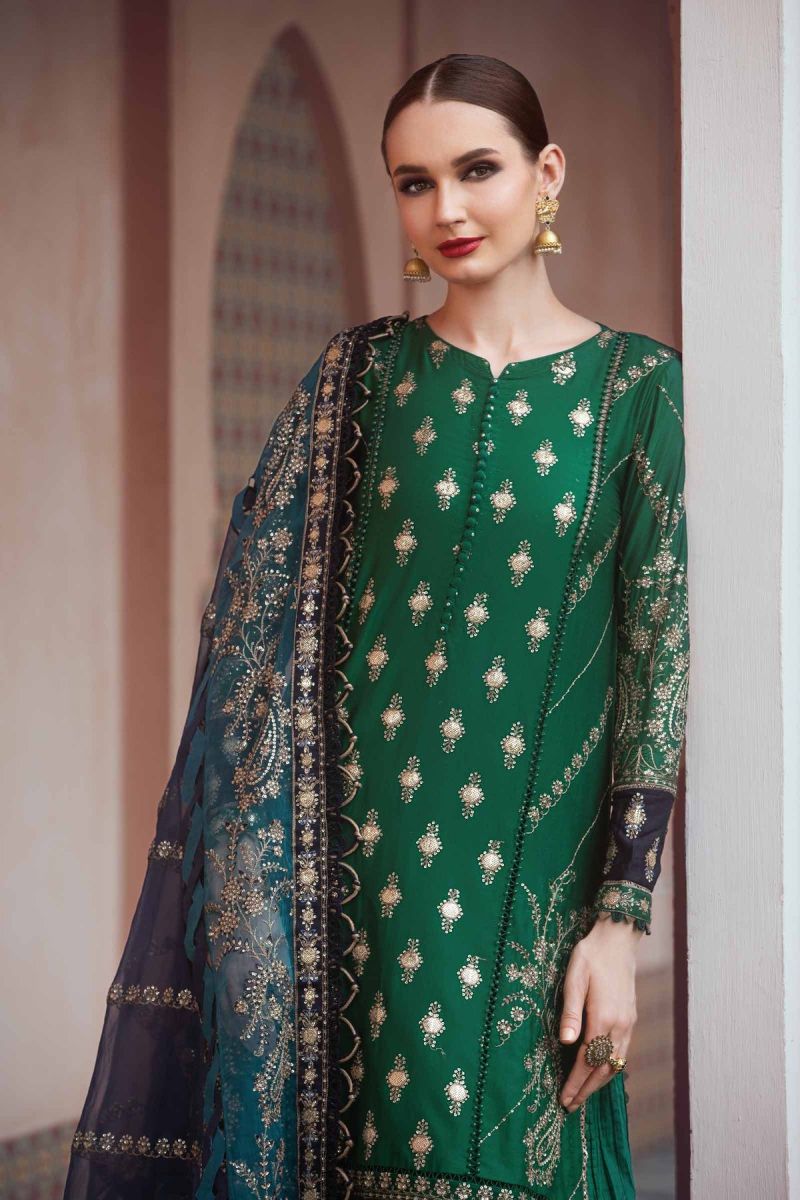 Maria b Sateen | Emerald Green CST-711