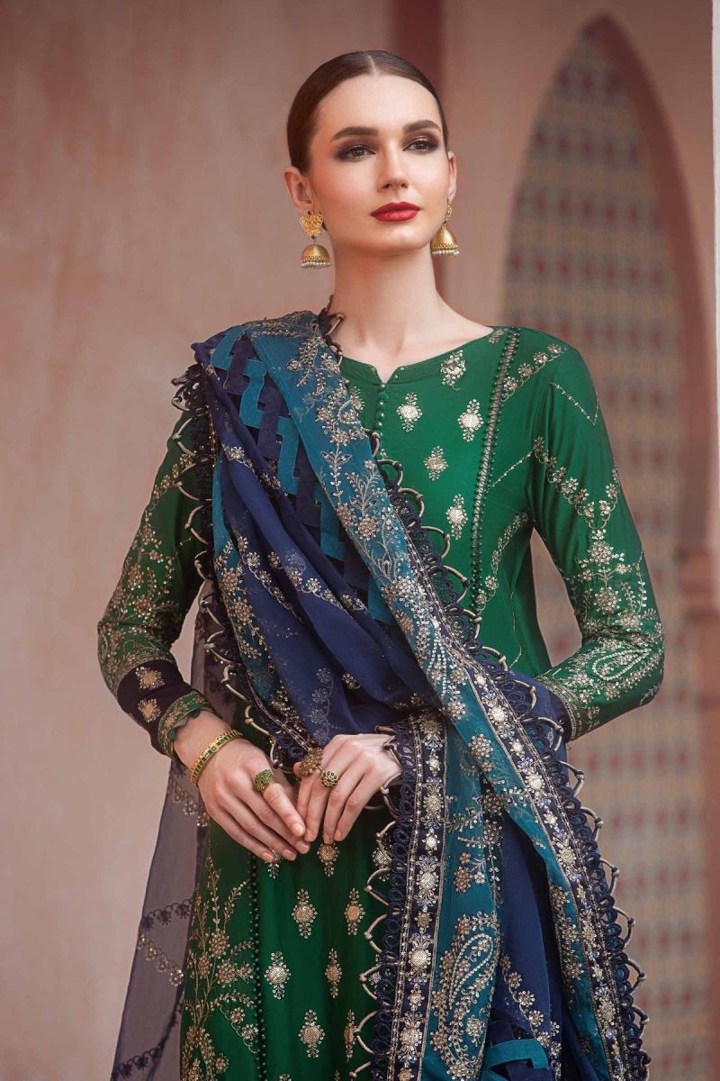 Maria b Sateen | Emerald Green CST-711