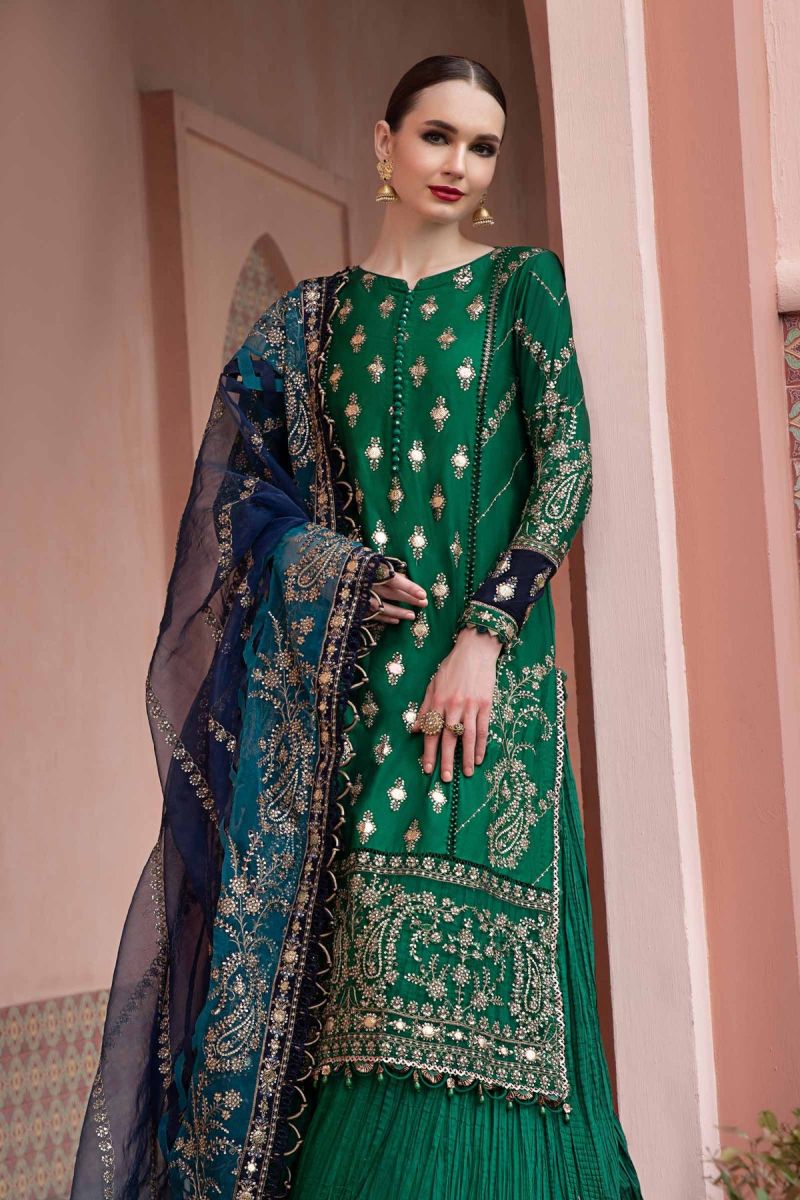 Maria b Sateen | Emerald Green CST-711