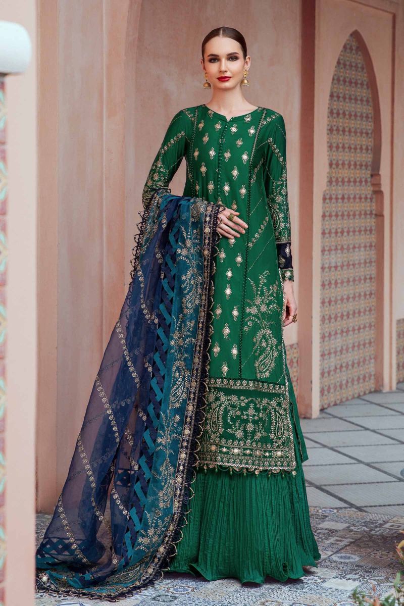 Maria b Sateen | Emerald Green CST-711