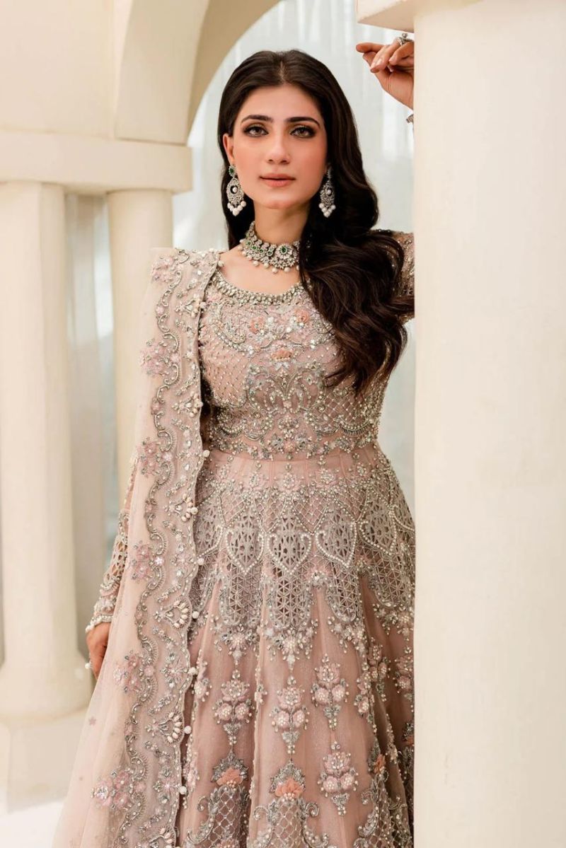 Maria B Bridal Couture Pale Pink MC-902