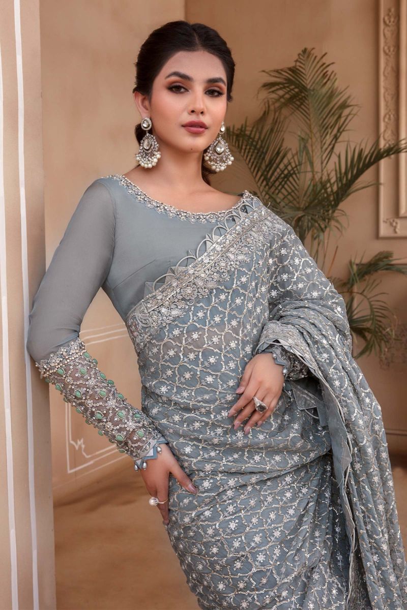 Maria B MBROIDERED - Blue BD-2602
